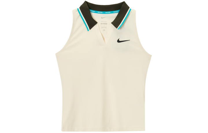 Nike Nike Court SlamDri Fit Tank Top Women's Light Ivory White/Cactus Green/Black