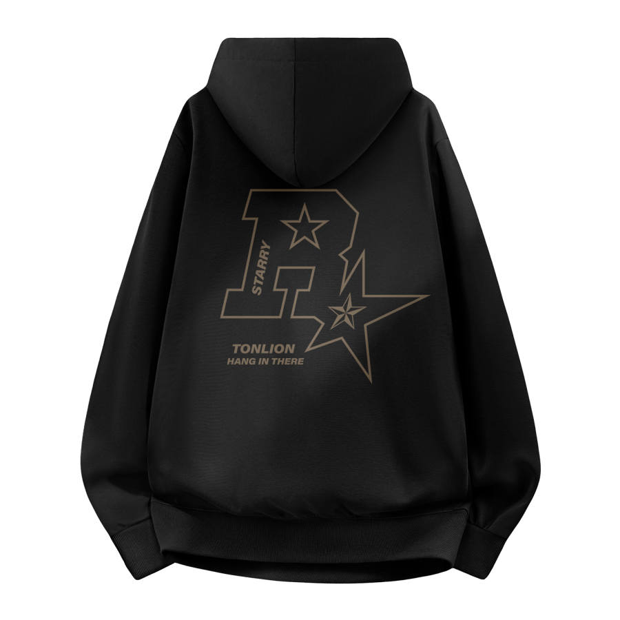 Tonlion Sweatshirts Unisex Hooded Moderate Regular