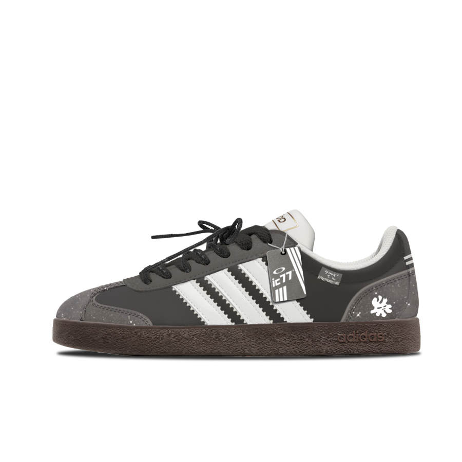 Adidas Adidas Vl Court Classic Gray Seal Cushioning Abrasion Resistant Cushioning, Wear Resistant Low top Skateboard Shoes