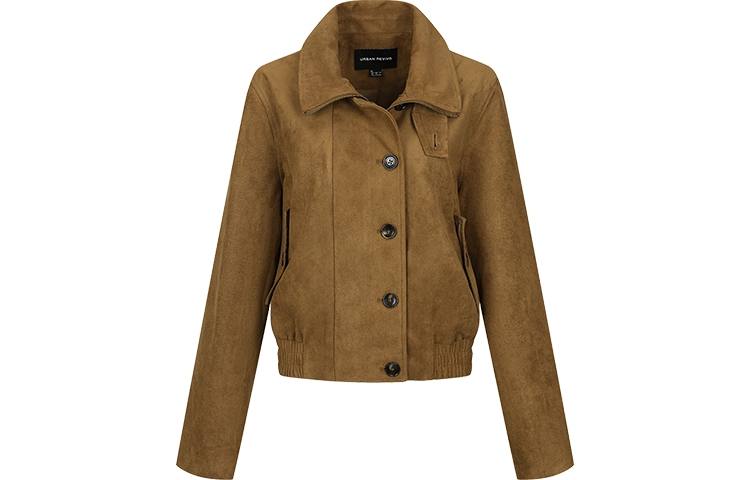 URBAN REVIVO Jackets Women's Brown Lapel Moderate Other