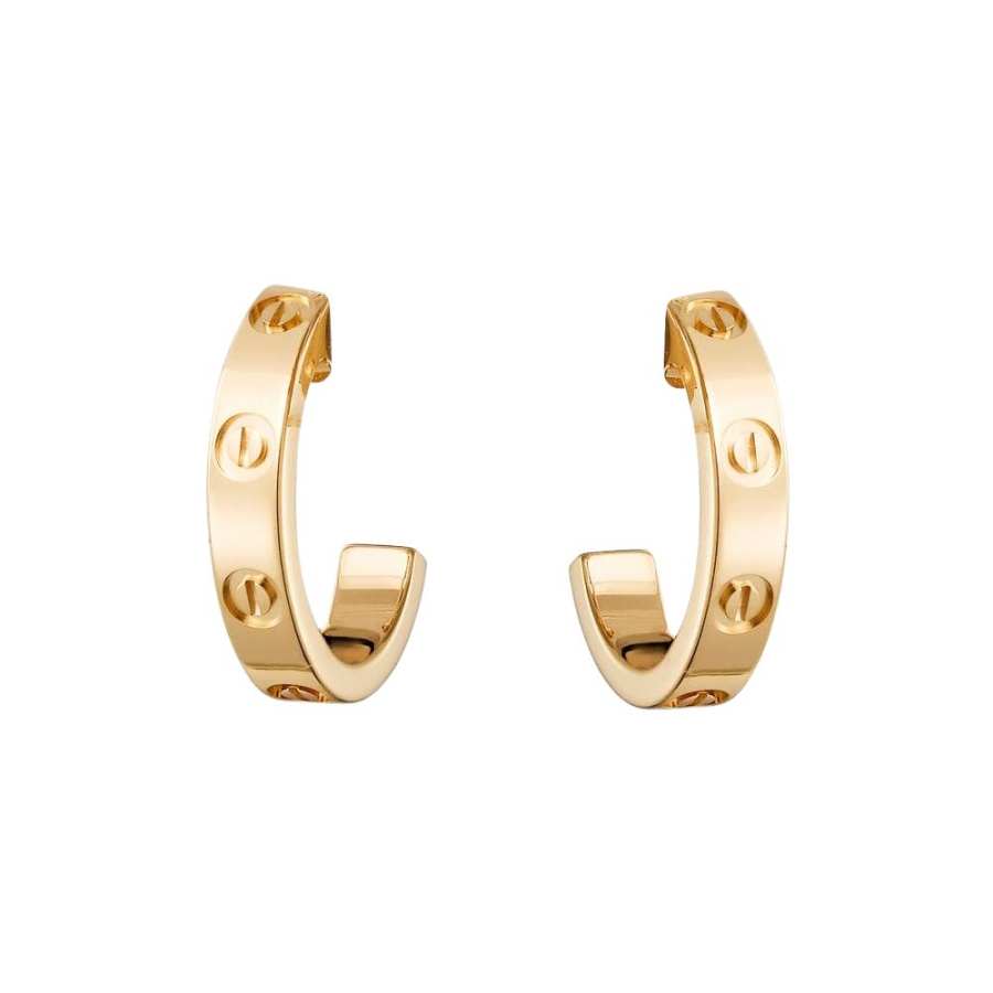 Cartier 18K Rose Gold Mini Love Earrings