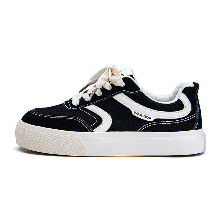 Warrior Coverage Height Increasing Abrasion Resistant Lightweight Low top Canvas Shoes Women's Black Rice Multicolor