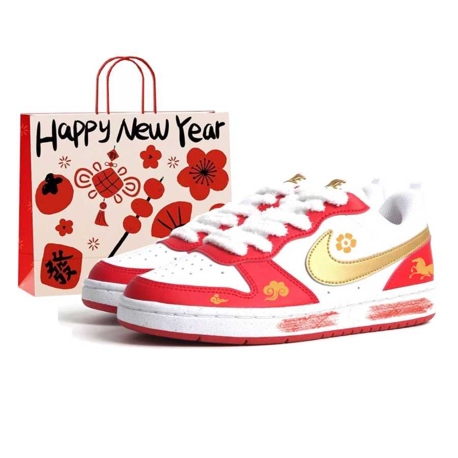 Nike Nike Court Borough Jinju Yingxin, Gongfu Rabbit Manufacturing Leather Slip Resistant Cushioning Abrasion Resistant