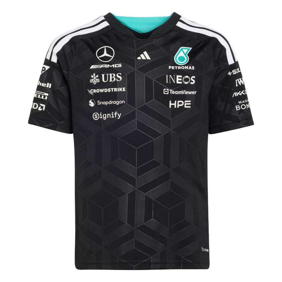 Adidas Adidas Kids' Quick Dry T Shirts MERCEDES AMG PETRONAS FORMULA 1 TEAM JERSEY Kids'
