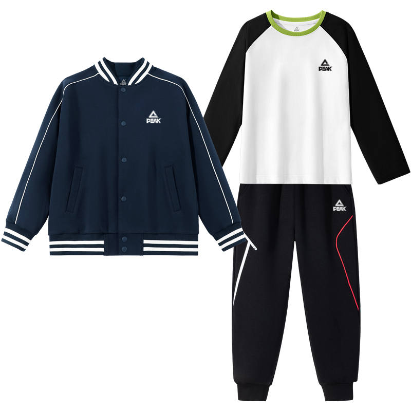 PEAK Kids Casual Sportswear Baseball Collar Moderate