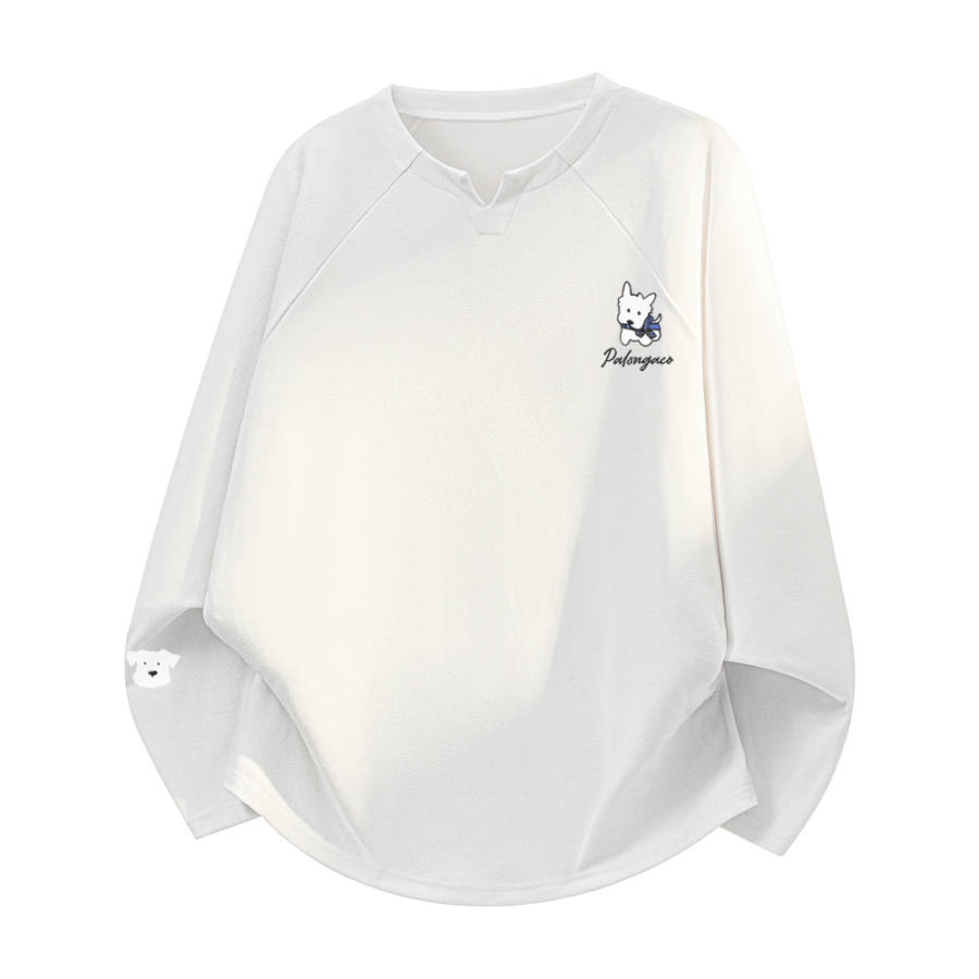 PAL ONGACO Sweatshirts Unisex V Neck Moderate Regular