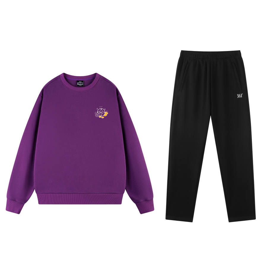 361° 361° Sweatshirt Sets Unisex Crew Neck Moderate