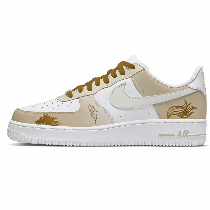 Nike Nike Air Force 1 Year Of The Horse Limited, Stepping On Snow Abrasion Resistant, Lightweight, And Breathable Low top