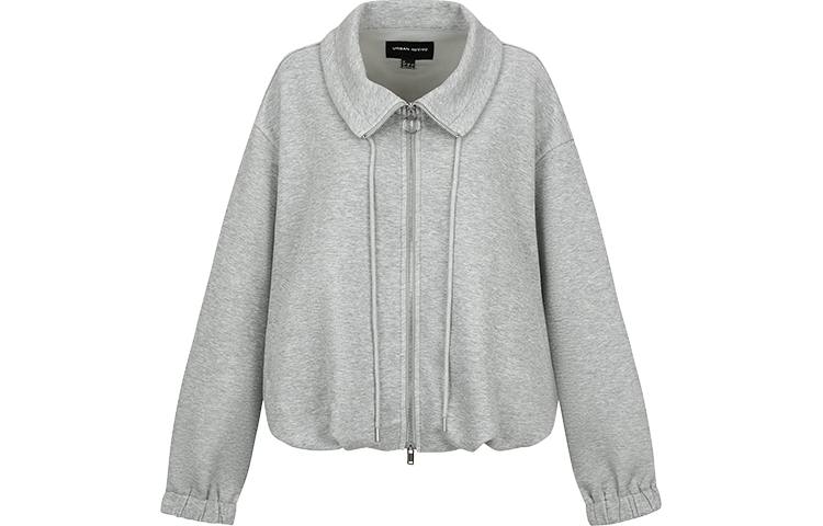 URBAN REVIVO Jackets Women's Heather Gray Lapel Moderate Other