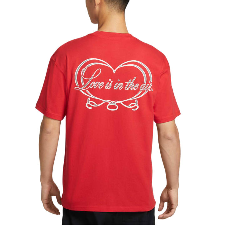 Nike Nike Sportswear T Shirts Men's University Red Crew Neck Moderate