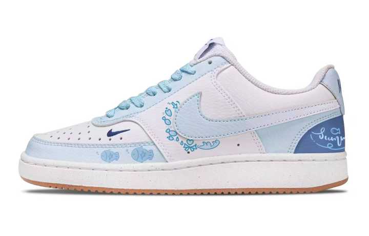 Nike Nike Court Vision Glacier Bubble Fish Abrasion Resistant, Breathable, Slip Resistant