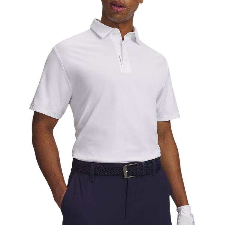 Under Armour Polo Shirts Men's White Polo Collar Moderate
