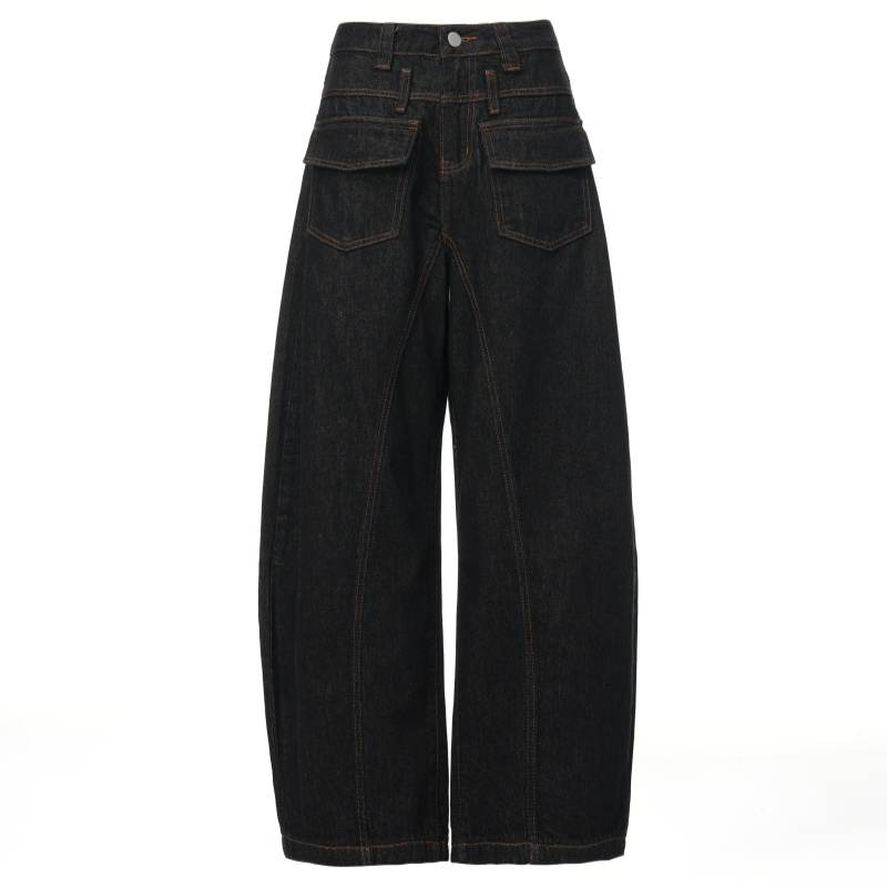 Cotton Gene Jeans Women's Moderate Wide Leg Pants