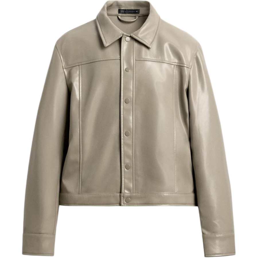 ZARA ZARA Jackets Men's Light Khaki Lapel Moderate Other