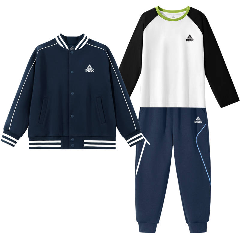 PEAK Kids Casual Sportswear Baseball Collar Moderate