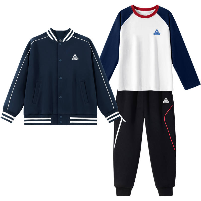 PEAK Kids Casual Sportswear Baseball Collar Moderate