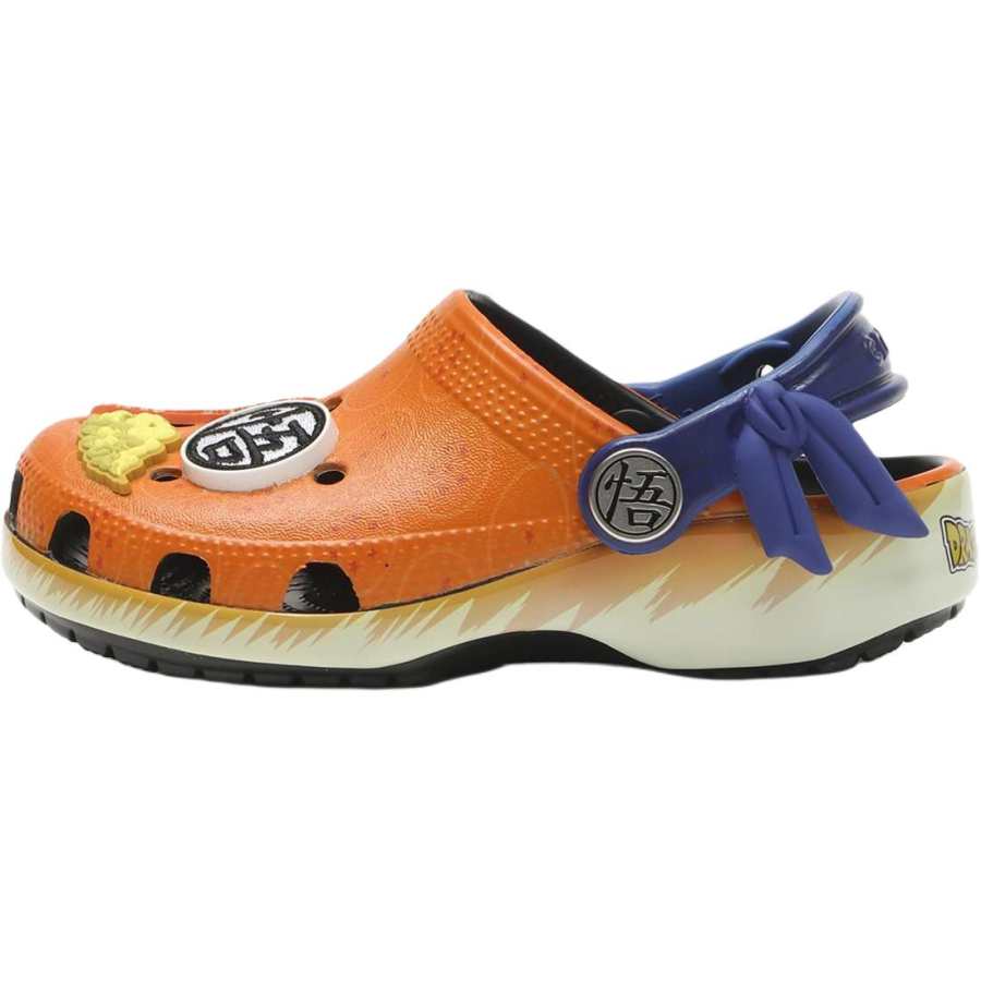 Crocs Classic Clog Waterproof Kids Clogs Children Aged 3 7 Years Old Orange Purple