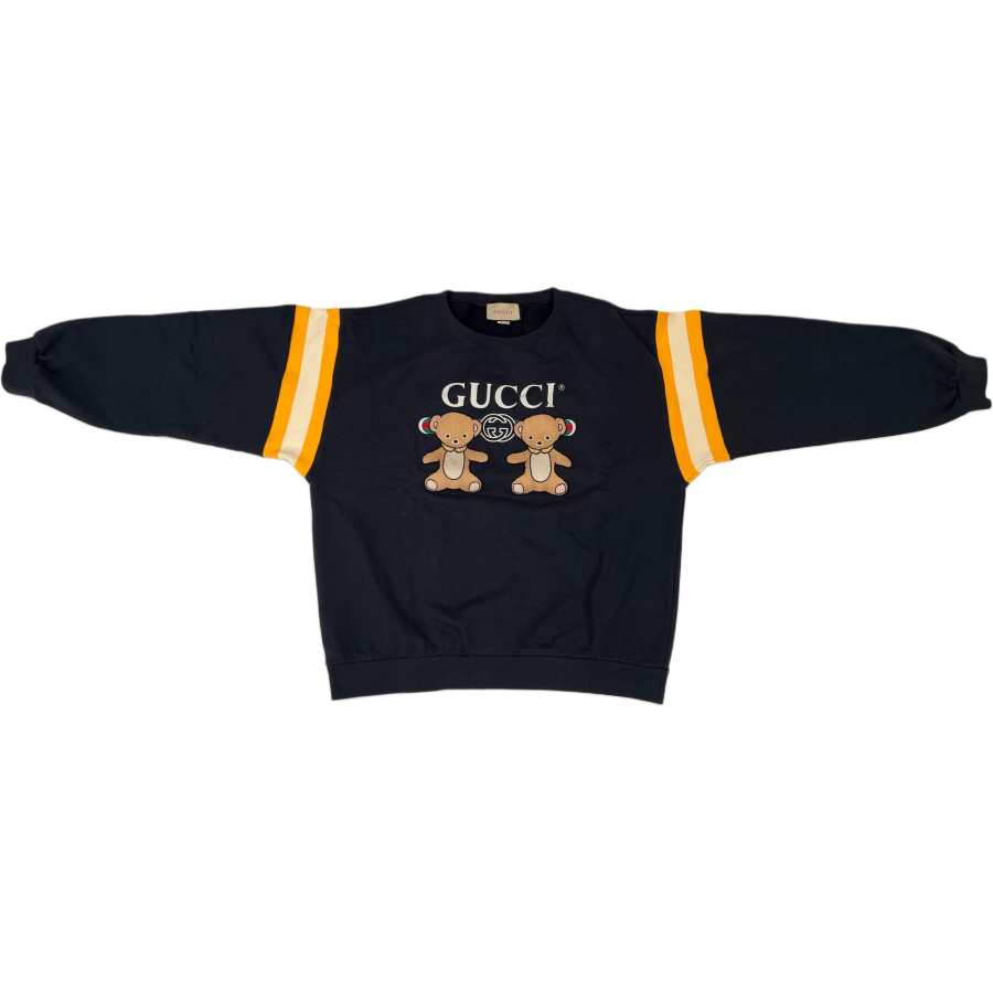GUCCI Sweatshirts Men's Black Crew Neck Moderate Other