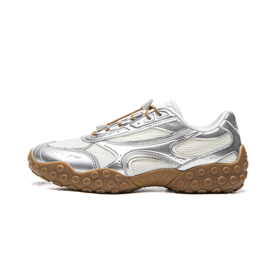 Li-Ning Li Ning Film Dancing Low top Casual Shoes Women's Silver White