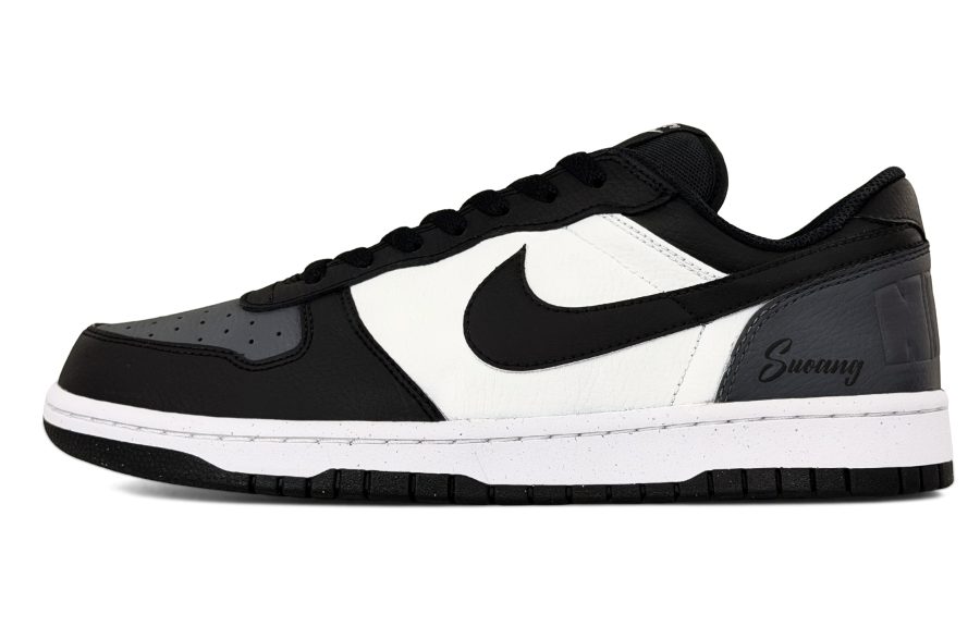 Nike Nike Big Abrasion Resistant Breathable Low top Skateboard Shoes Men's Black Gray