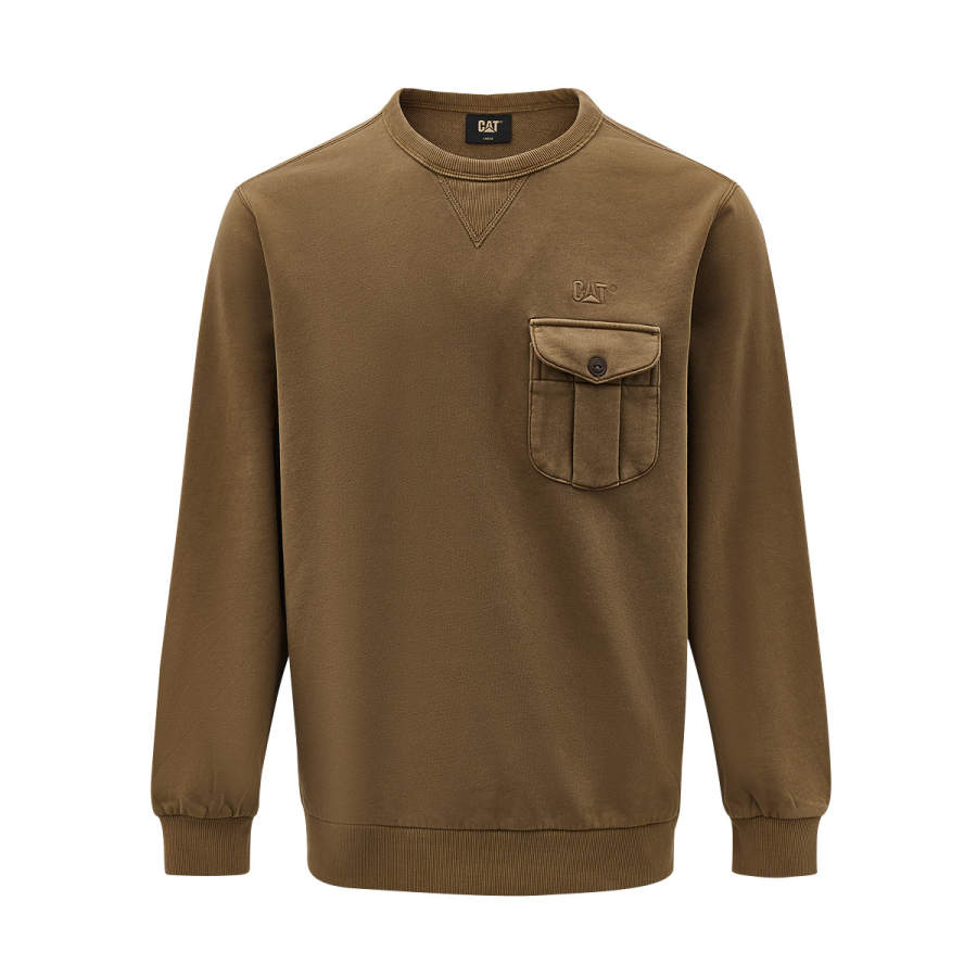 CAT CAT Sweatshirts Men's Crew Neck Moderate Regular