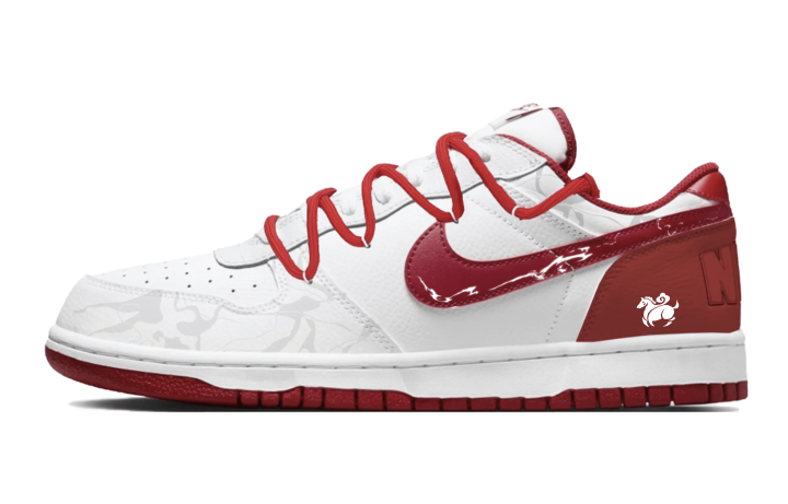 Nike Nike Big Abrasion Resistant Breathable Abrasion Resistant Breathable Low top Skateboard Shoes Men's Red White