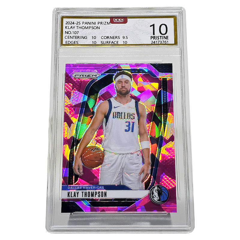 PANINI PANINI Klay Thompson Player Card 24 Final Prizm Ice Crushing Graded Cards 1 Pc