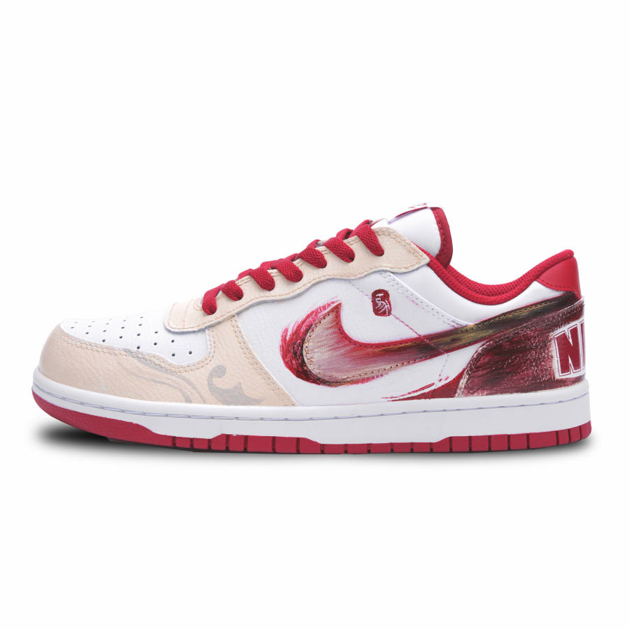 Nike Nike Big Golden Horse Jade Palace Abrasion Resistant Low top Skateboard Shoes Men's Red