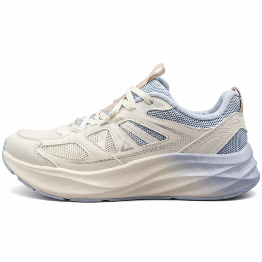 PEAK Classic Heritage Cushioning Abrasion Resistant Breathable Slip Resistant Low top Casual Shoes Women's White Blue