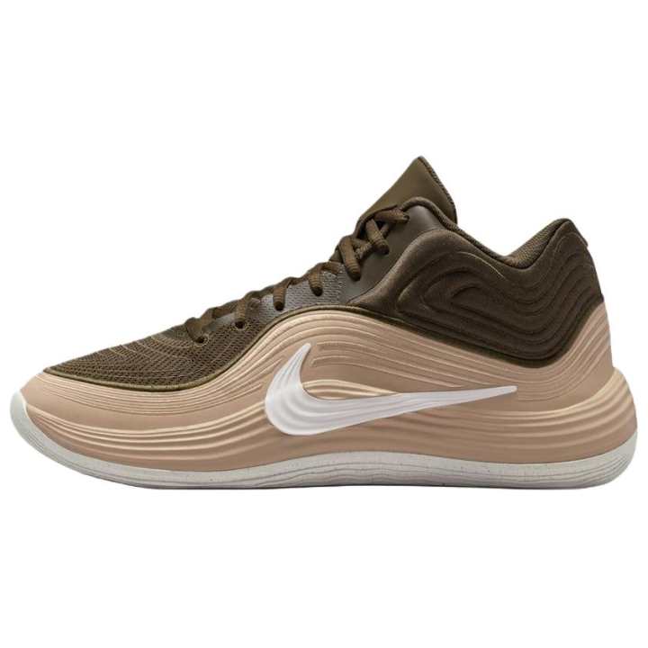 Nike Nike Precision 8 Textile, Synthetic Leather Basketball Shoes Men's Brown