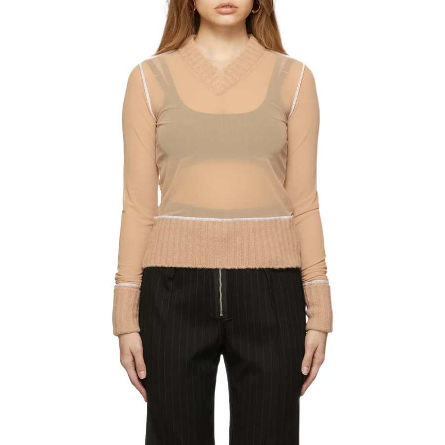 MM6 Maison Margiela Knitwear Women's Tan