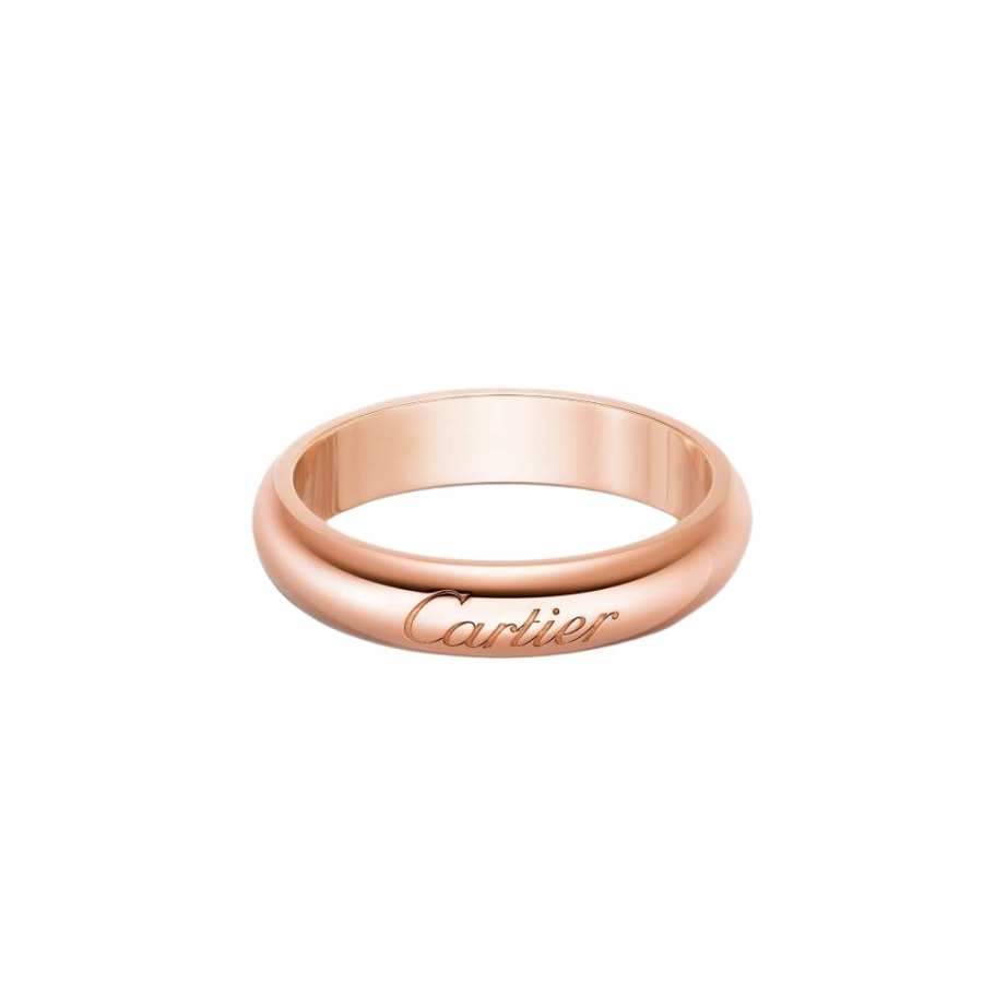 CARTIER C DE CARTIERC De Cartier Rings Unisex Rose Gold