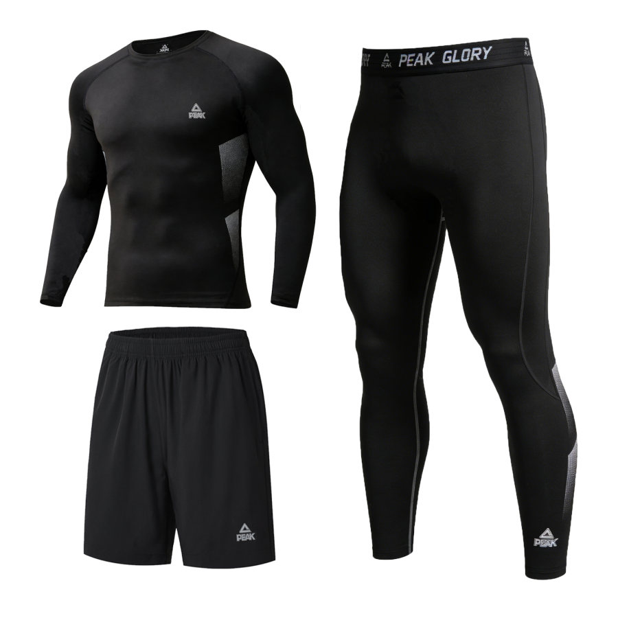 PEAK Casual Sportswear Unisex Black White