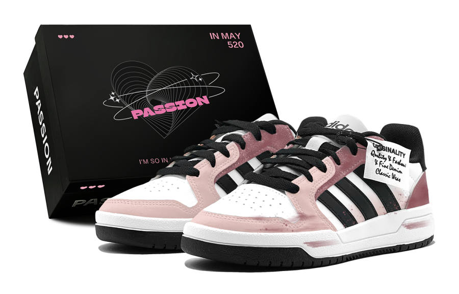 Adidas Adidas ENTRAP Romantic Favor, Pink Undertone, New Year Renewal, Preppy Style, Individual Fashion, Trendy Versatile