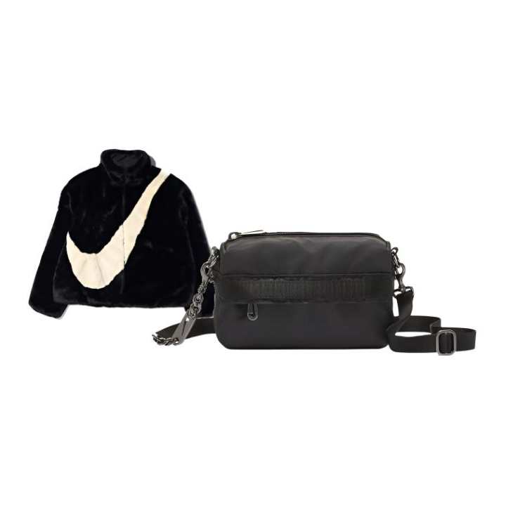 Nike Nike Sherpa Shoulder Bag, Crossbody Bag, Shoulder Bag Combo Set, Gift Box Set Regular Unisex Black