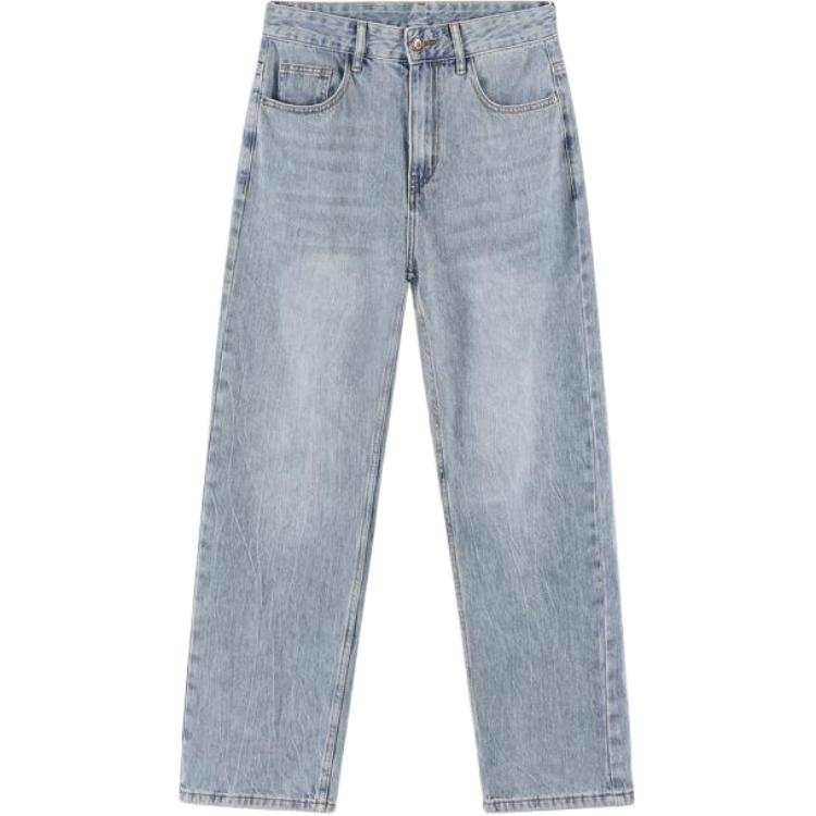 Jeep Jeans Men's Light Blue Moderate Straight Fit Pants