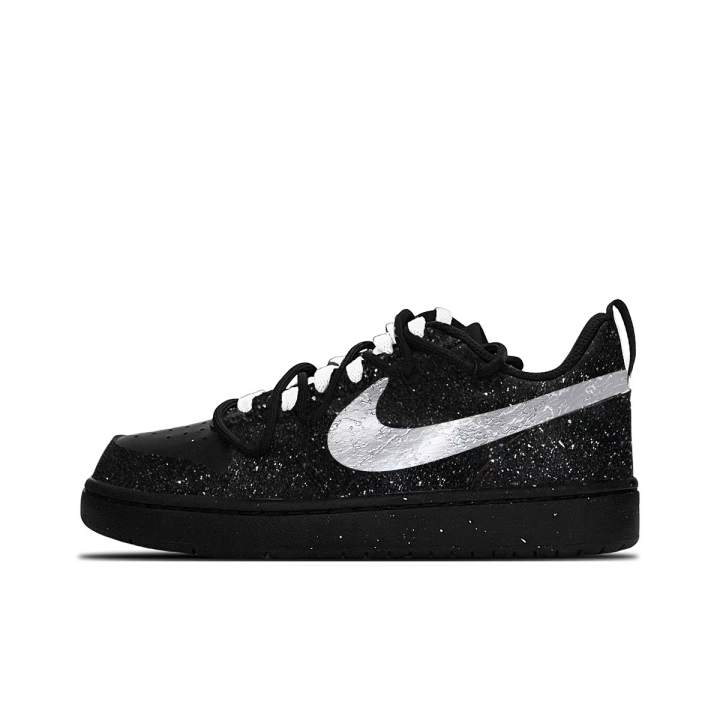 Nike Nike Court Borough Obsidian Silver Nugget Leather Low top Skateboard Shoes Black Unisex