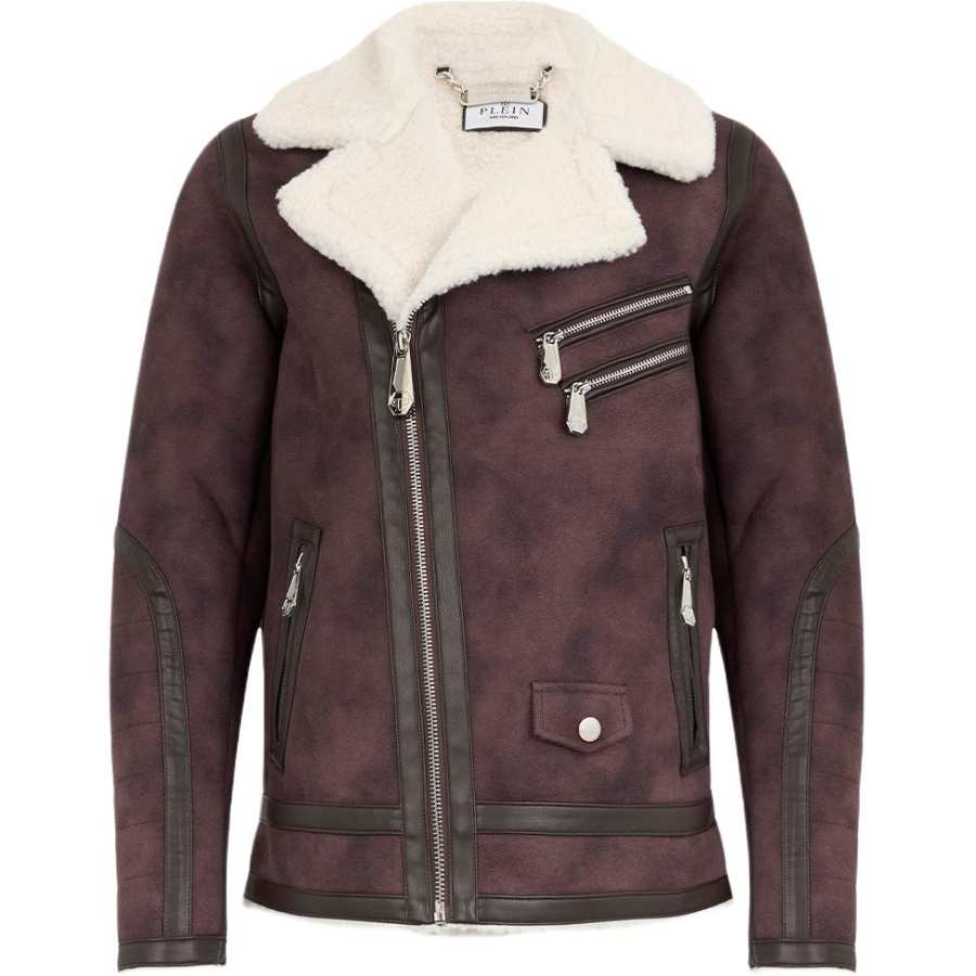 PHILIPP PLEIN Philipp Plein zip-up biker jacket