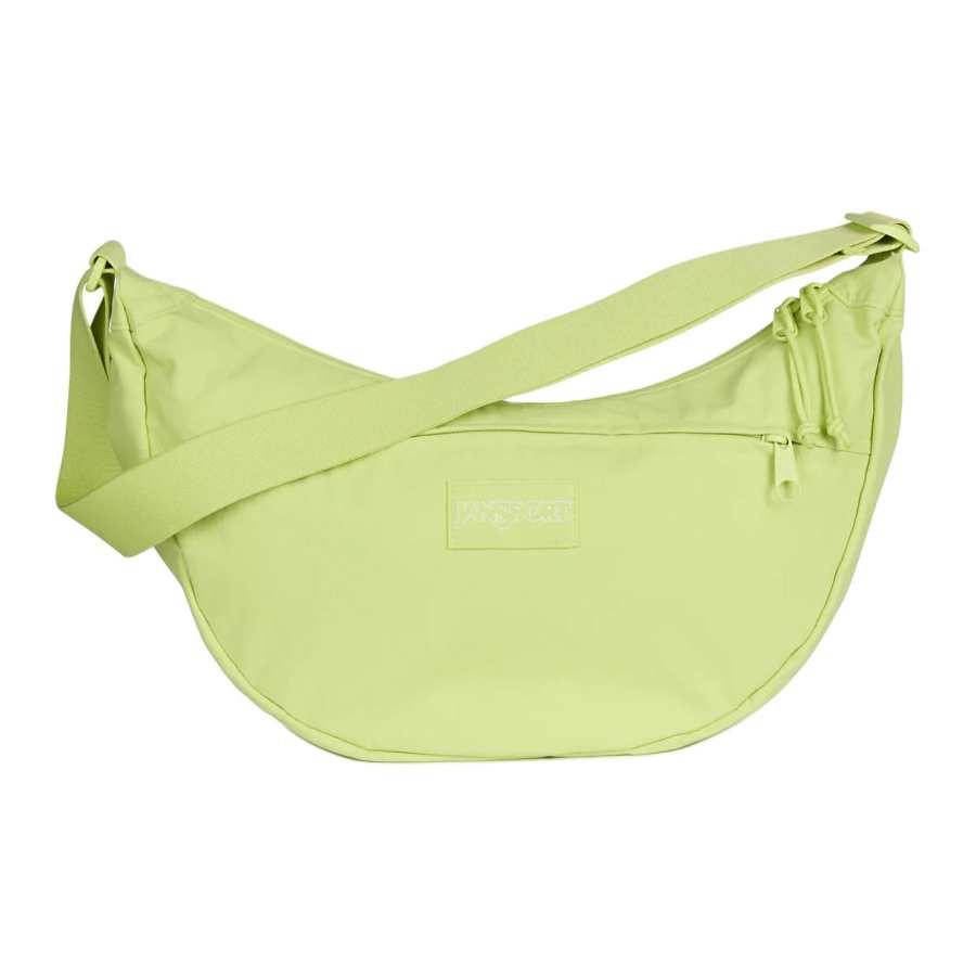 JanSport Recycled Nylon Crossbody Bags Large Unisex Lime Lemon