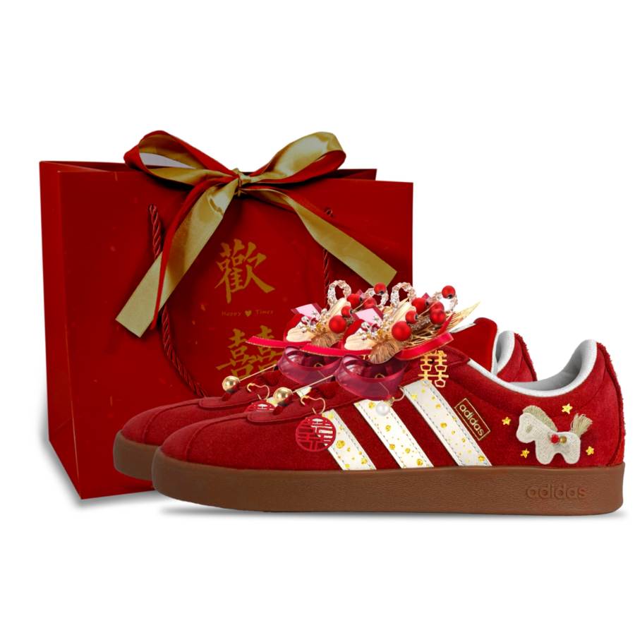 Adidas Adidas Vl Court Classic Abrasion Resistant Abrasion Resistant Low top Skateboard Shoes Unisex
