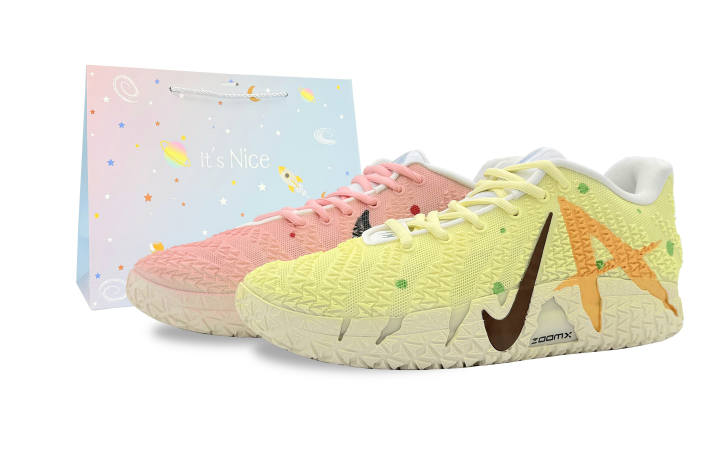 Nike Nike Ja Morant 3 Cushioning Support Abrasion Resistant Low top Basketball Shoes Men's Yellow Pink
