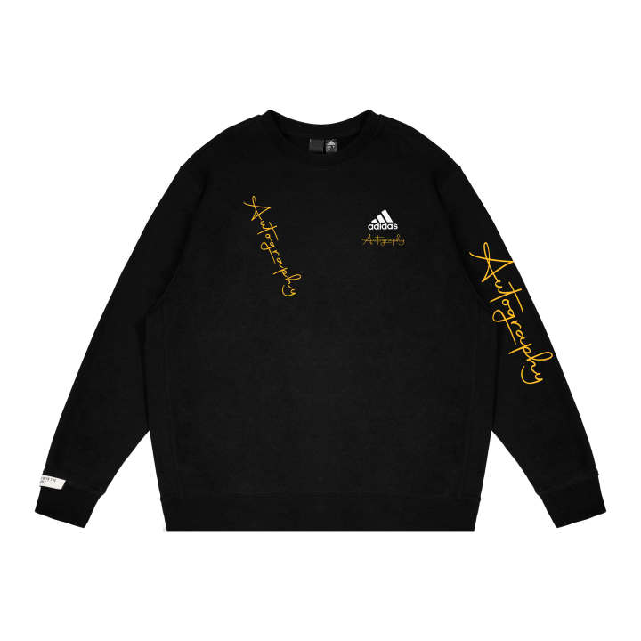 Adidas Adidas Sweatshirts Unisex Black Crew Neck Moderate Regular