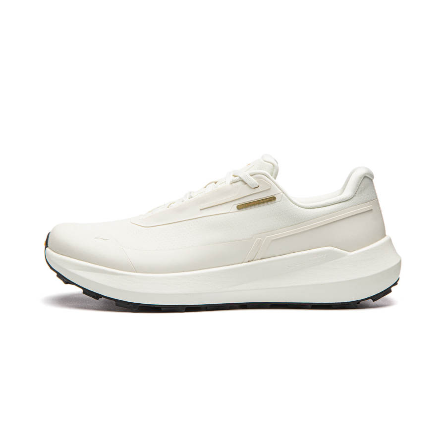 Li-Ning Li Ning Cushioning Slip Resistant Abrasion Resistant Breathable Support Rebound Low top Casual Shoes Unisex Ivory