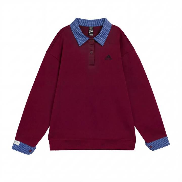 Adidas Adidas Sweatshirts Unisex Red Lapel Moderate Regular