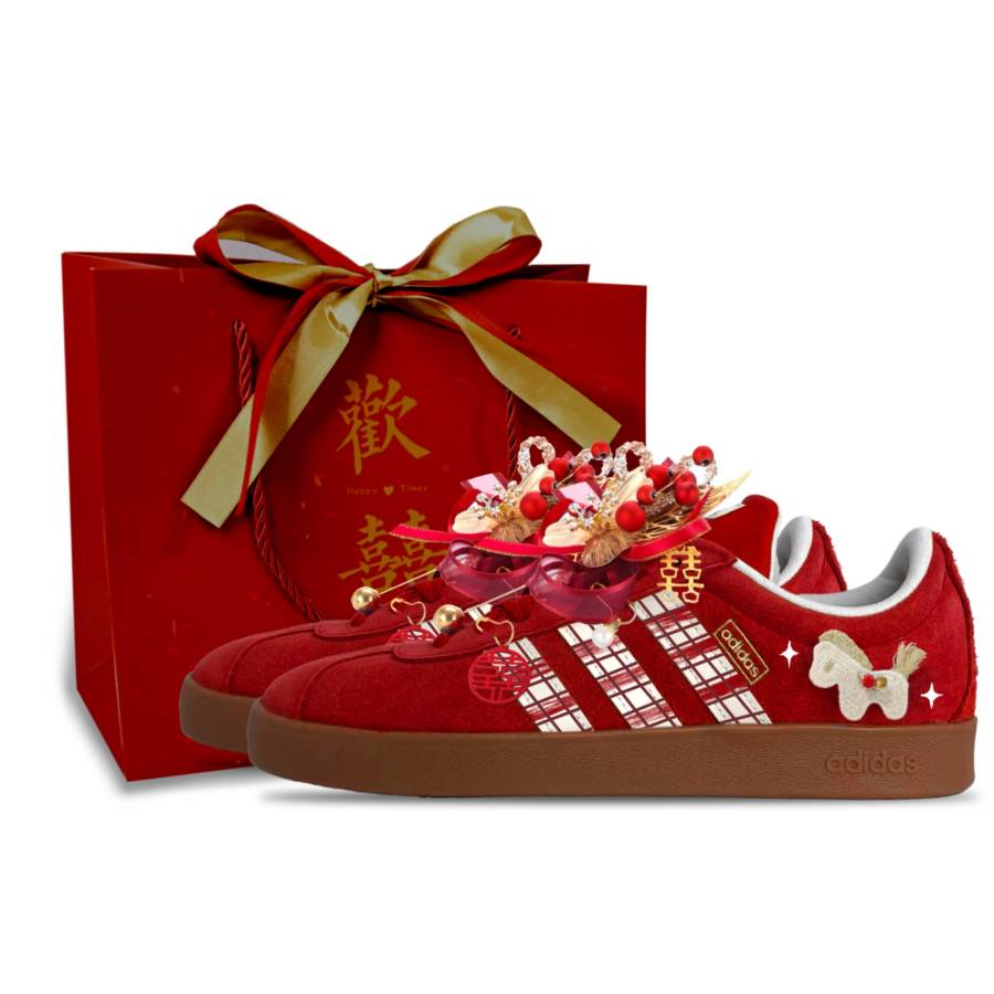 Adidas Adidas Vl Court Classic Abrasion Resistant Abrasion Resistant Low top Skateboard Shoes Unisex