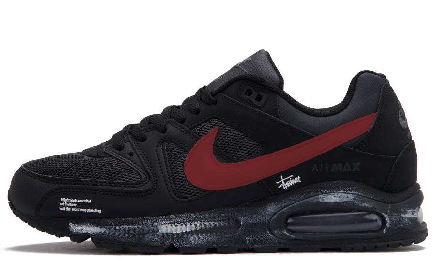 Nike Nike Air Max Command Red Humor, Soul Creation Low top Casual Shoes Unisex Black Red