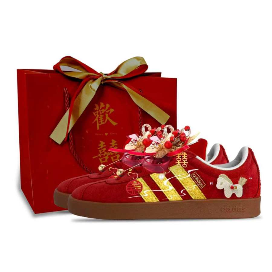 Adidas Adidas Vl Court Classic Abrasion Resistant Low top Skateboard Shoes Unisex