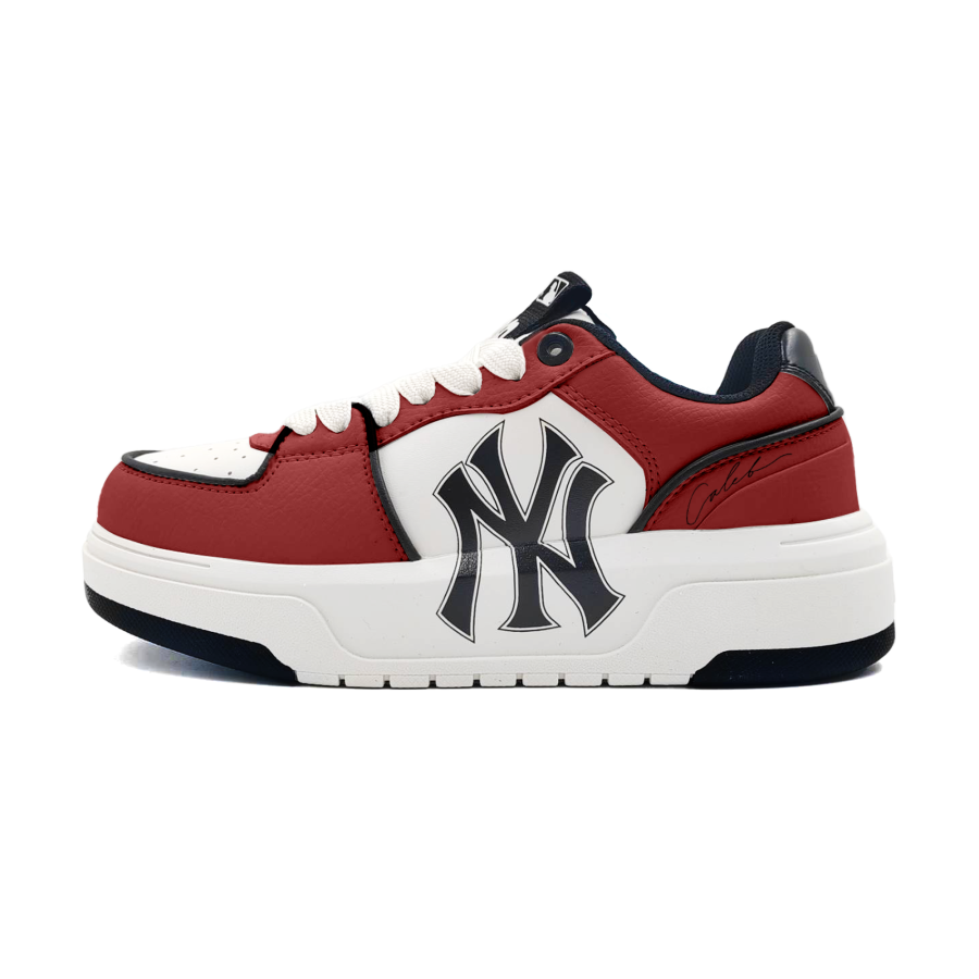 MLB Chunky Liner Leo Pu Abrasion Resistant Low top Skateboard Shoes Unisex Red