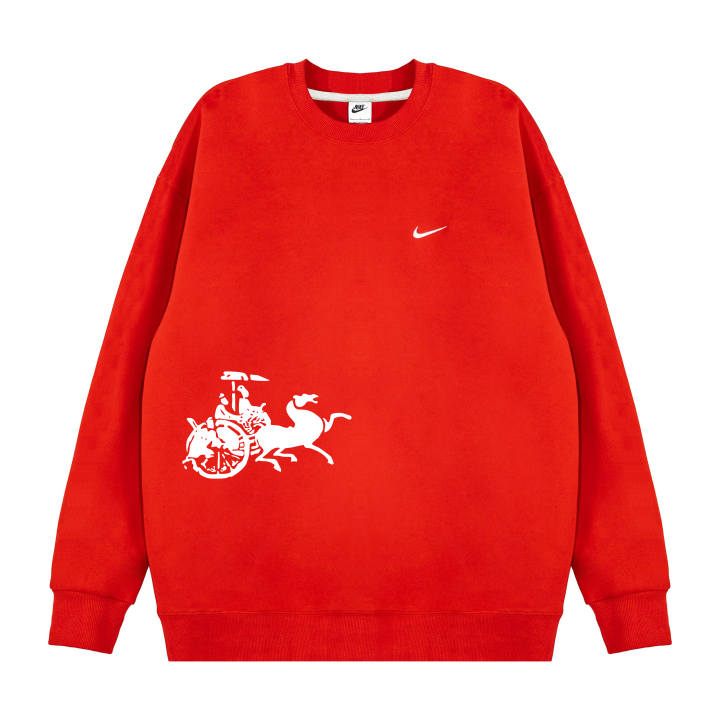 Nike Nike Sweatshirts Unisex Red Crew Neck Moderate Regular