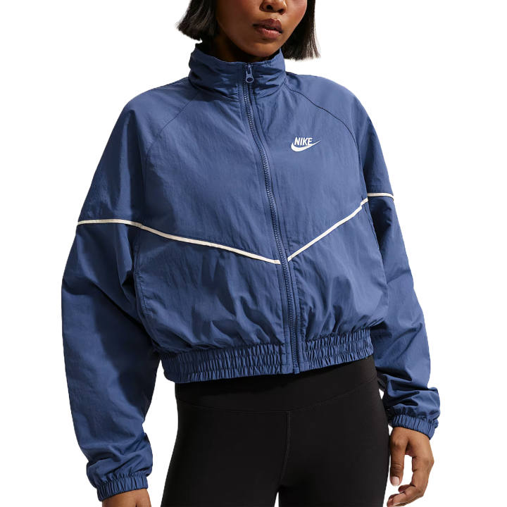 Nike Nike Sportswear Jackets Women's Mysterious Marine Blue/Chalk White/Chalk White Stand Collar Moderate Other